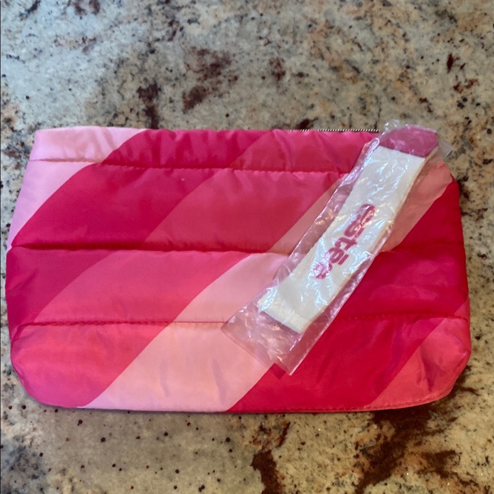 Vibrant Pink Quilted Pouch